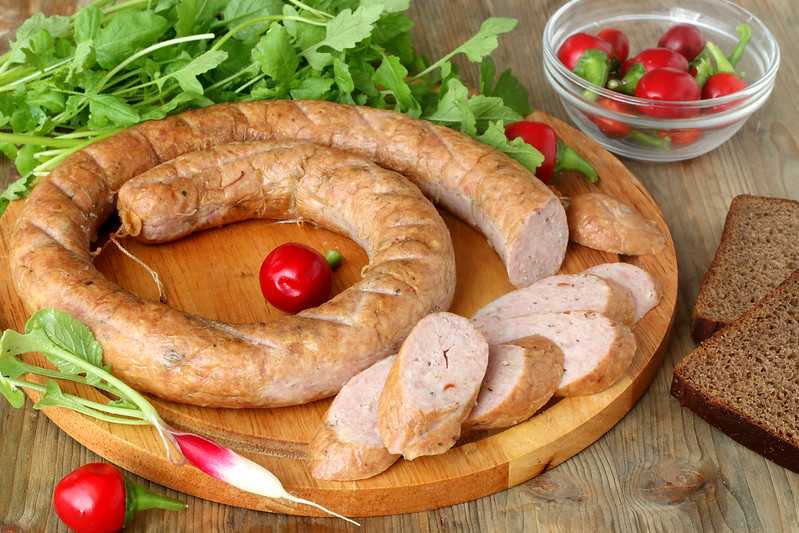 Украинская колбаса домашняя жареная рецепт