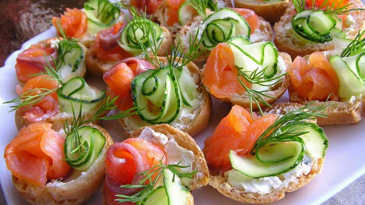 Закуски для фуршета с фото