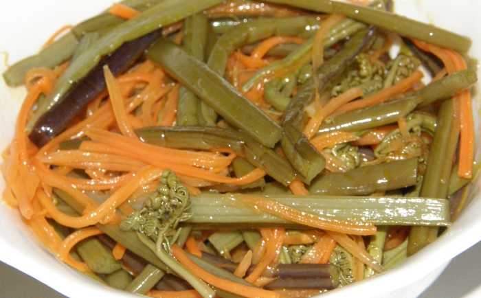 Салат с папоротником рецепты: как приготовить папоротник (орляк) — 11 вкусных рецептов | старорусская кухня 18, 19, начала 20 века | рецепты блюд русской кухни времен российской империи