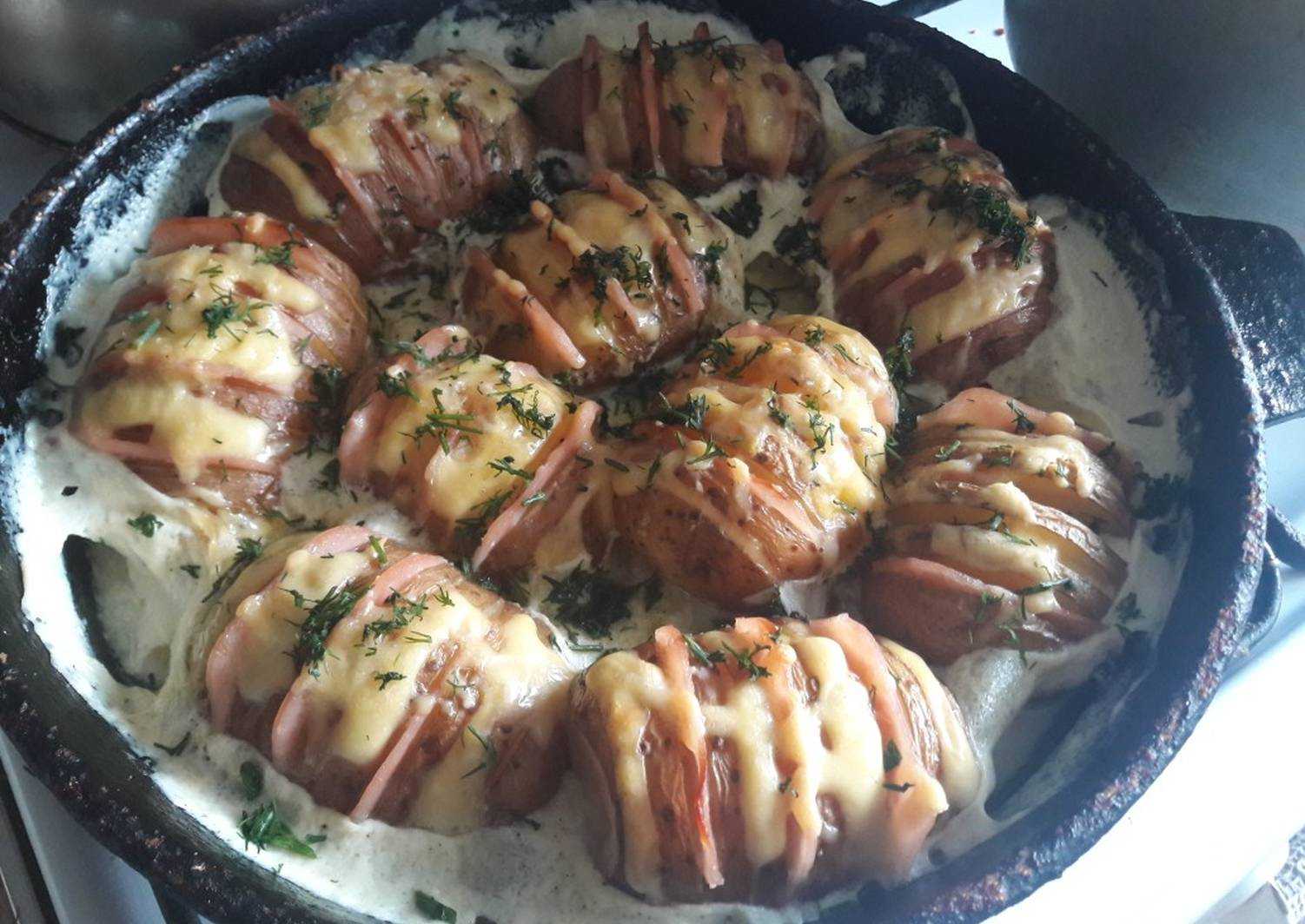 Картошка-гармошка в духовке — вкусные рецепты запекания
