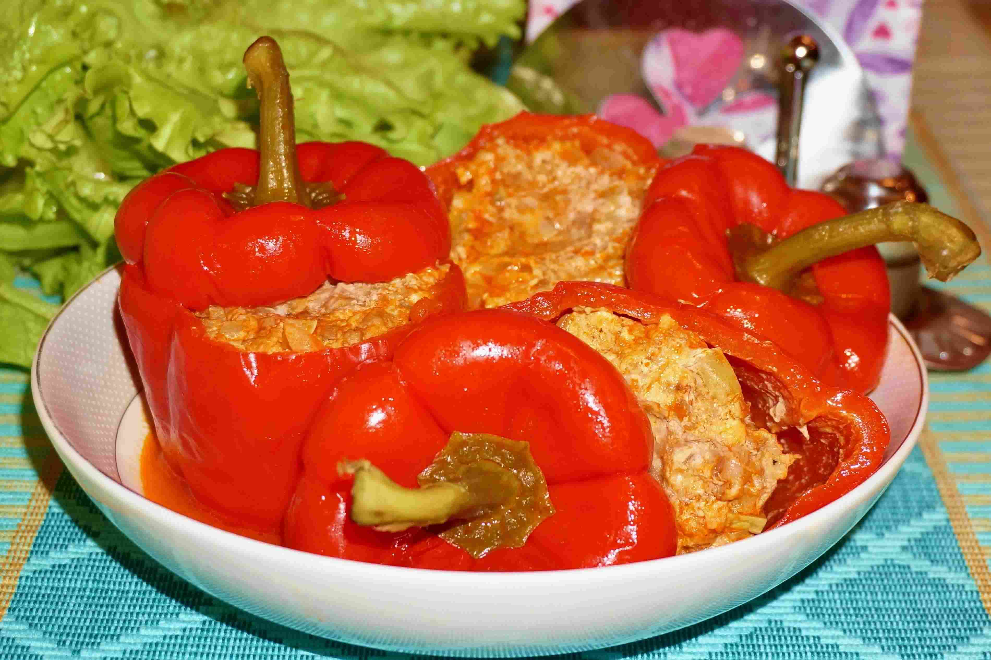 Перцы, фаршированные рисом и овощами на зиму | волшебная eда.ру