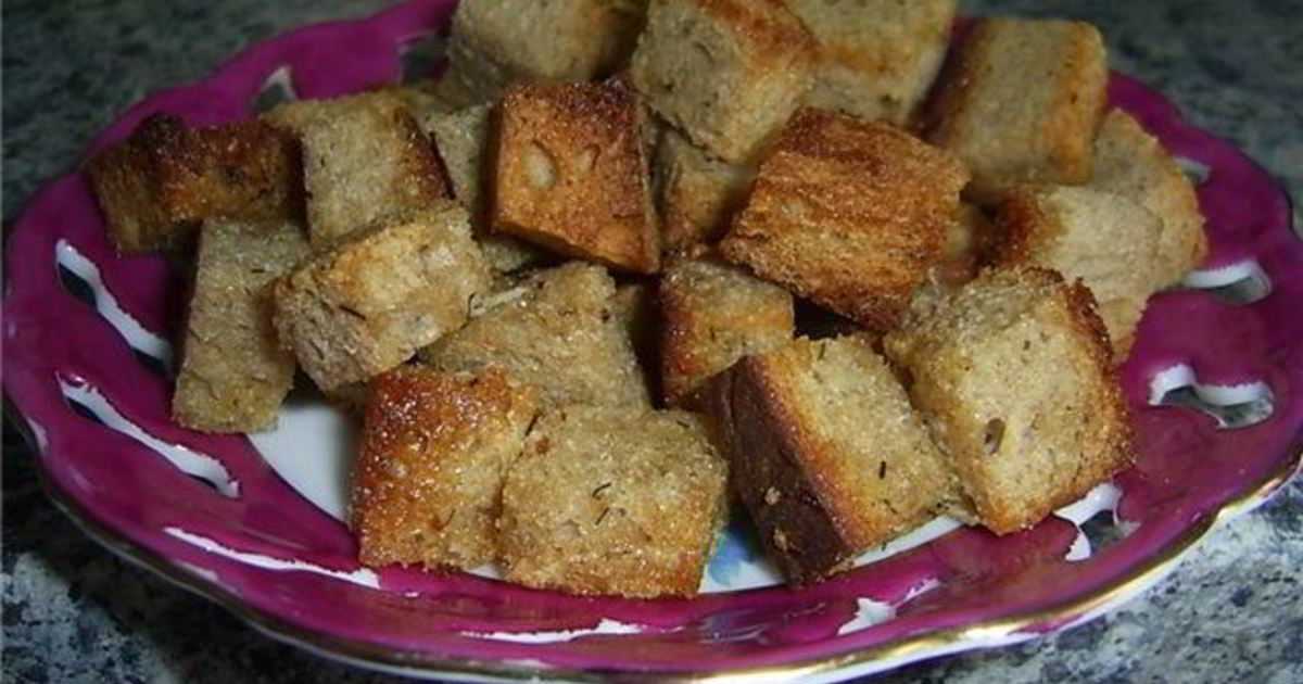 Сухарики в духовке домашние