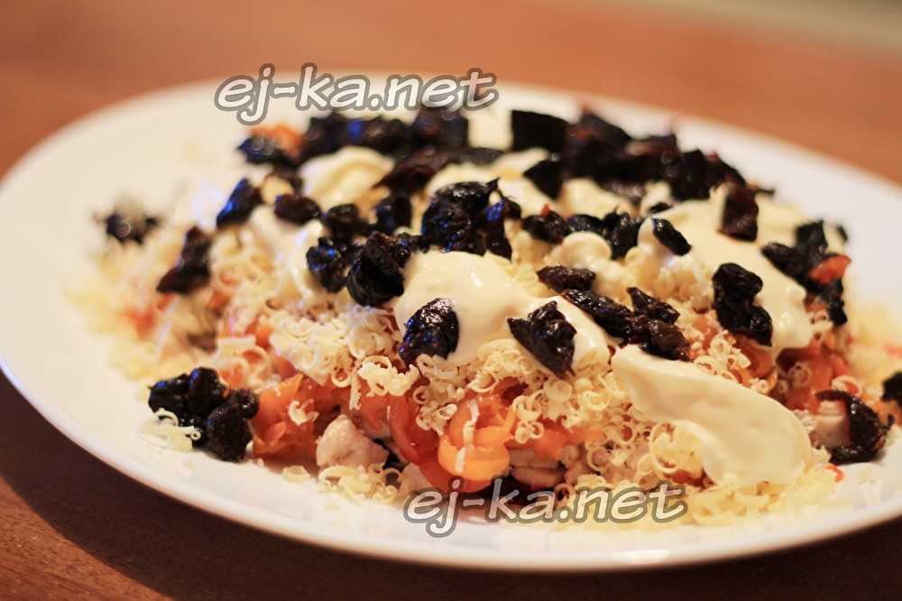 Салат чингисхан с черносливом рецепт курицей
