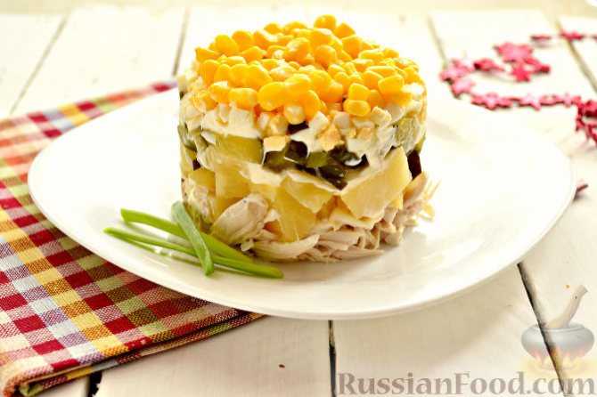 Салаты с курицей и ананасом – 7 вкусных рецептов