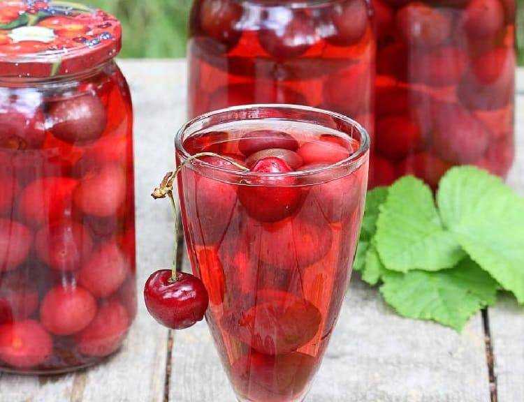 Компот из вишни и малины -пошаговый рецепт с фото
