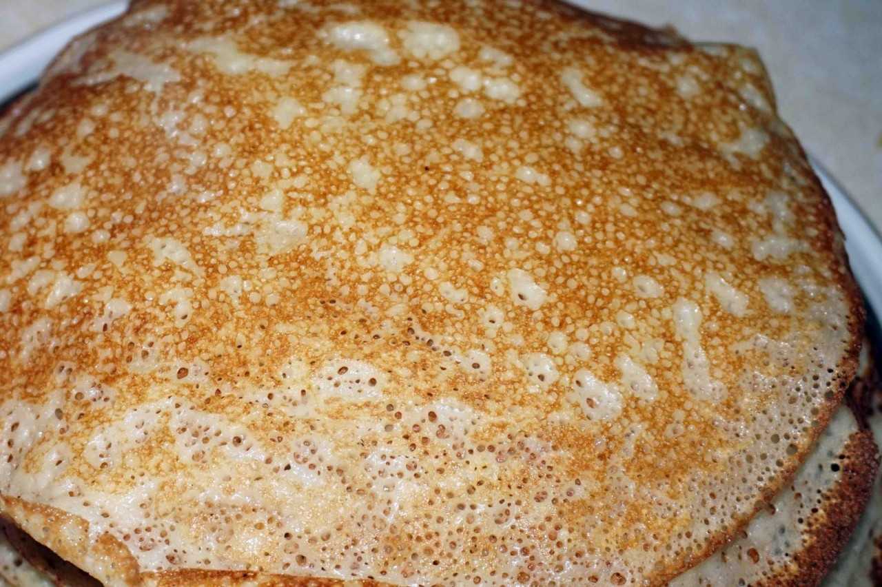 Блины на газированной минеральной воде рецепт