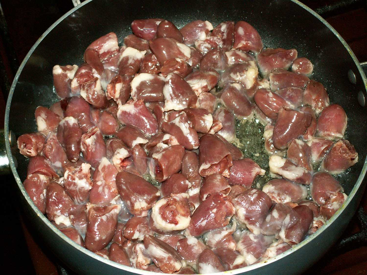 Пошаговый рецепт приготовления жареных куриных сердечек