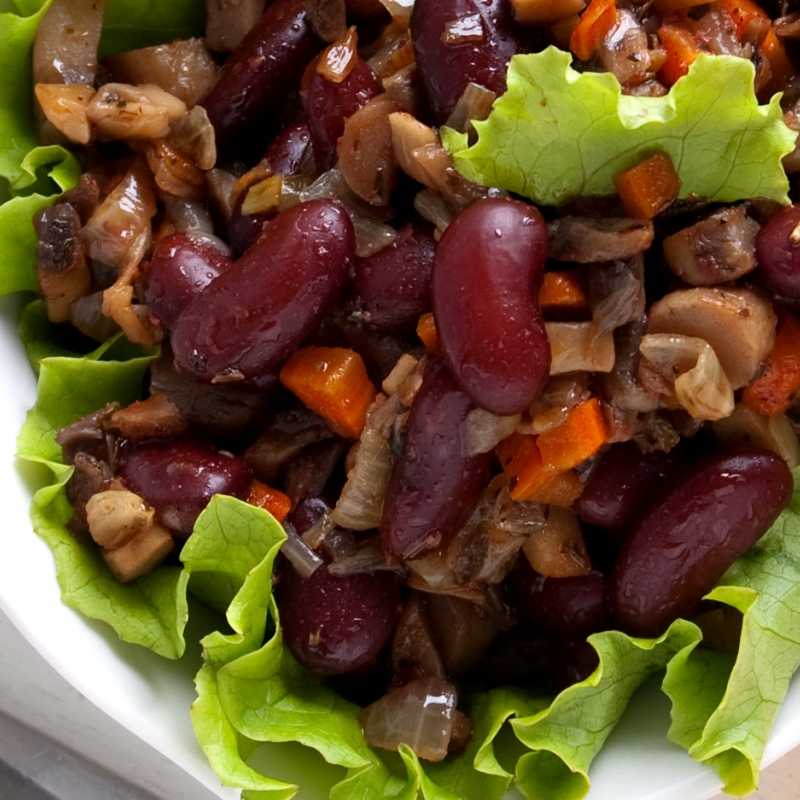 Салаты с фасолью без майонеза (очень вкусные и простые рецепты)