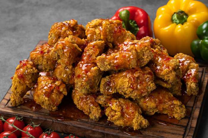 Готовим вкусную курицу в остро сладком соусе