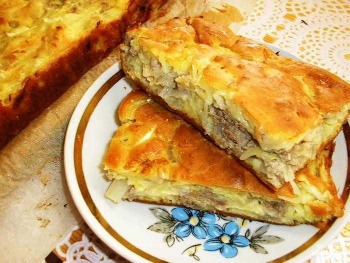 Пирог с капустой и фаршем — простой и вкусный рецепт