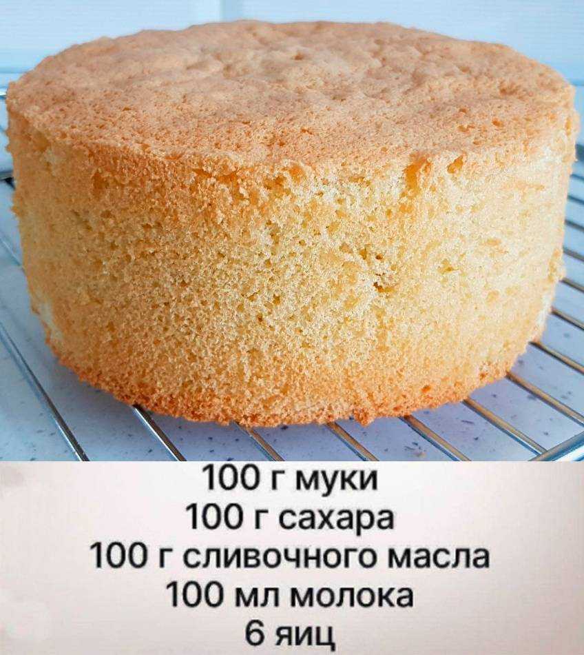 Классический бисквитный торт