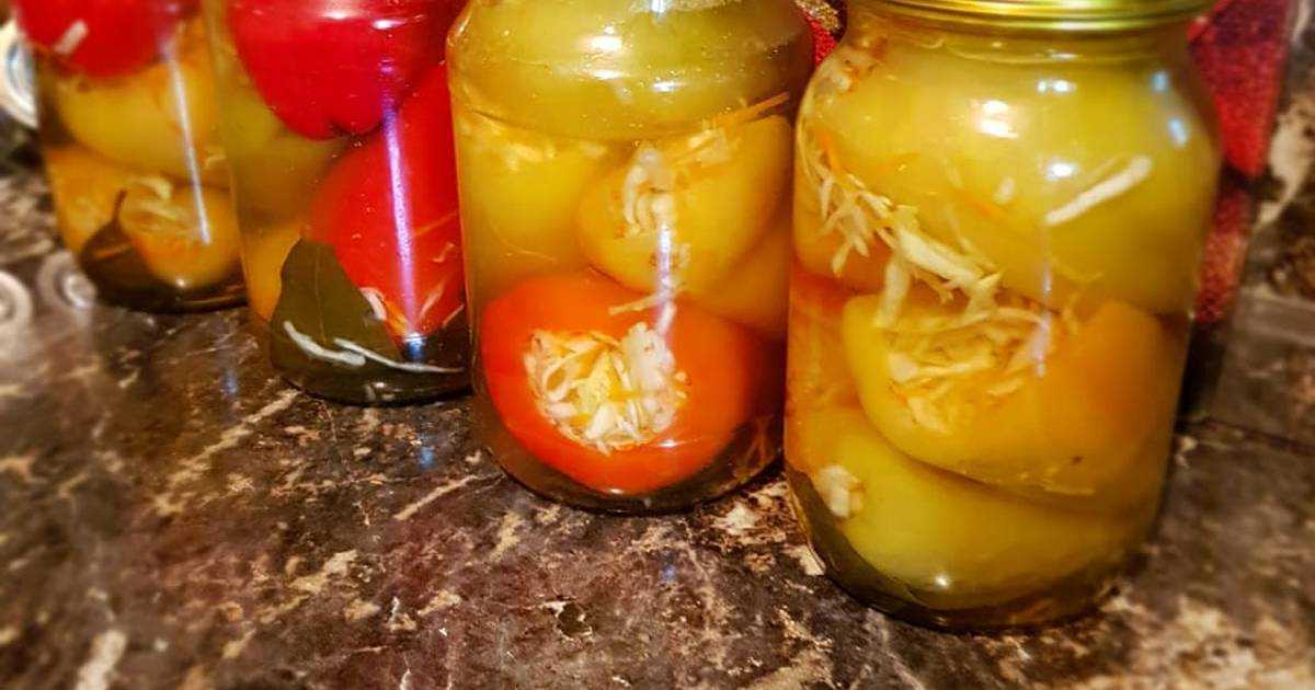 Болгарский перец фаршированный капустой на зиму: рецепты приготовления заготовок