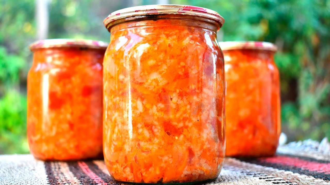 Салат из помидоров с рисом на зиму: рецепты с фото пошагово