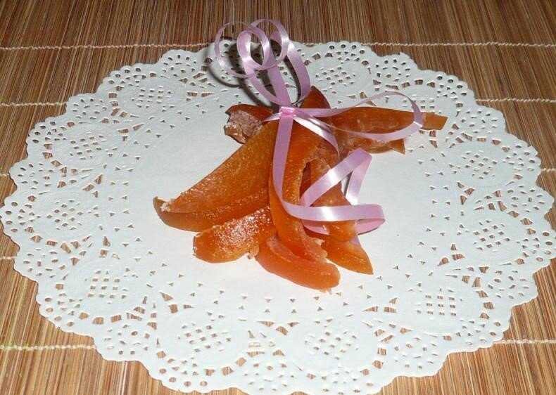 Цукаты из мандариновых корок в домашних условиях: рецепт пошагового приготовления