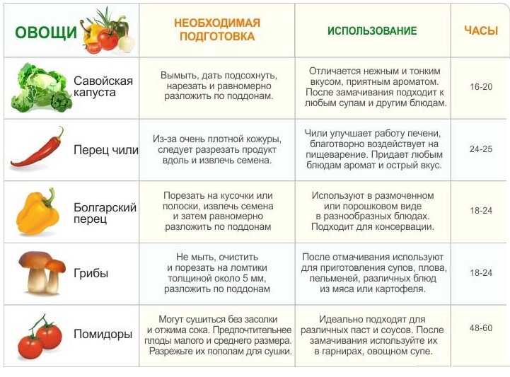 Сколько времени нужно сушить. Таблица сушки овощей и фруктов. Таблица температур для сушки овощей для электросушилки. Таблица для сушилки овощей и фруктов. Таблица времени для сушки овощей и фруктов.