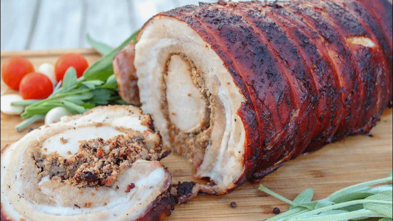 Как приготовить вкусный рулет из свиной брюшины
