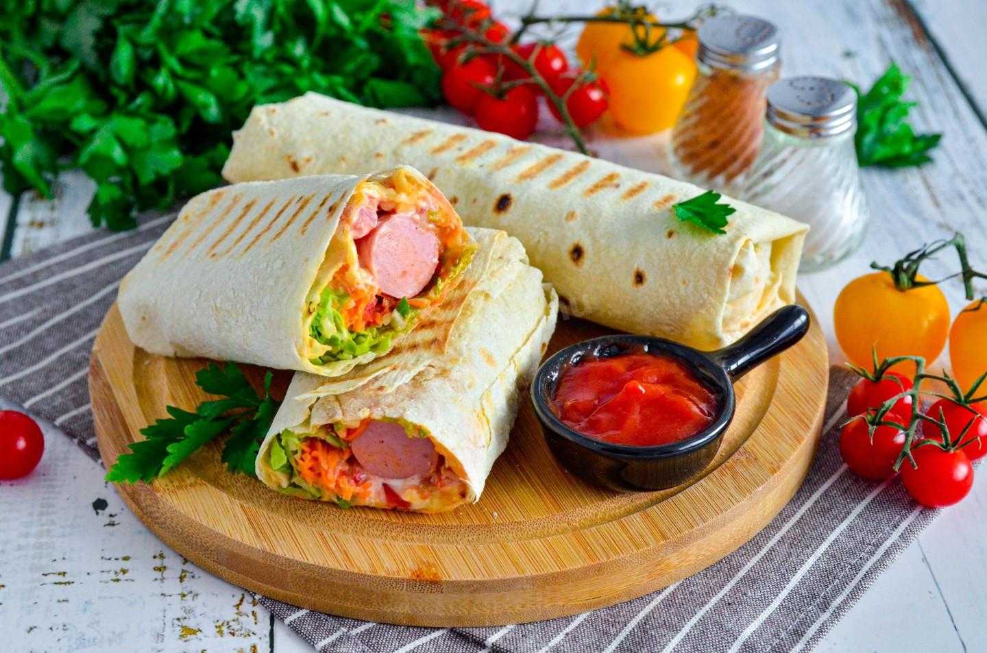 Овощи в лаваше - вкусные рецепты