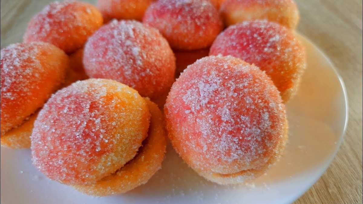 Печенье персики: рецепт приготовления