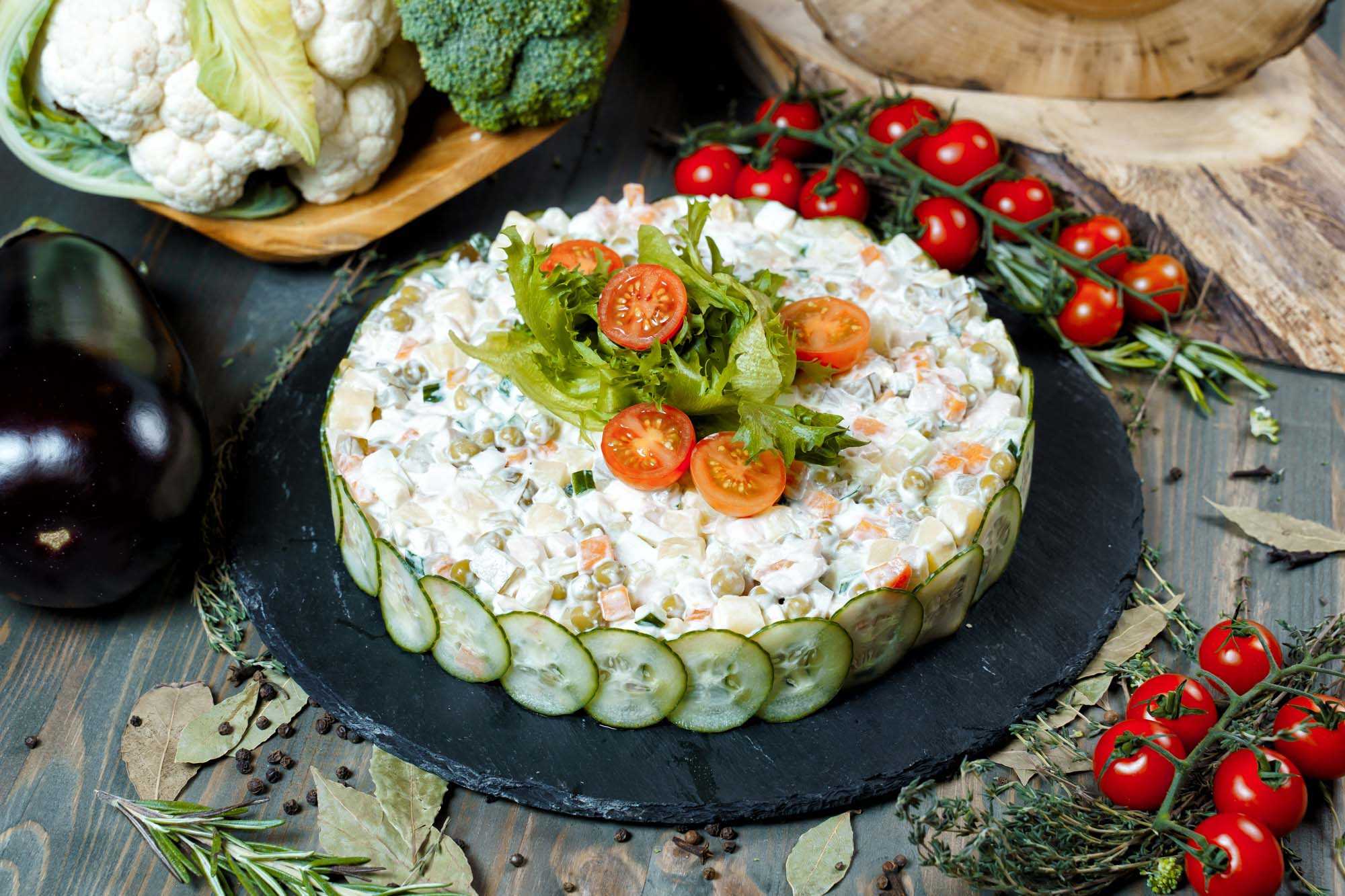 Салат оливье классический: 10 самых вкусных и простых пошаговых рецептов с фото