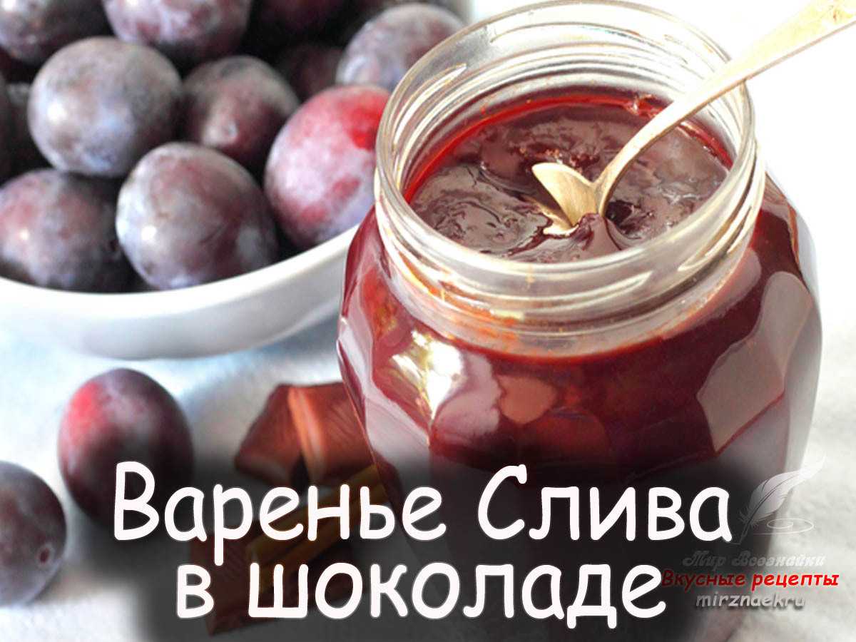 Варенье «слива в шоколаде»: 10 рецептов на зиму с фото и видео