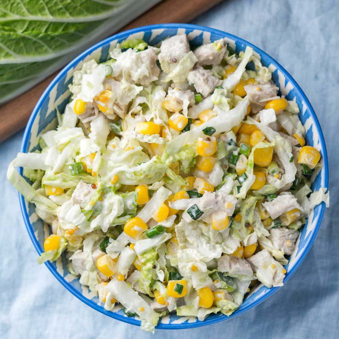 Салат из пекинской капусты с курицей и болгарским перцем - 10 пошаговых фото в рецепте