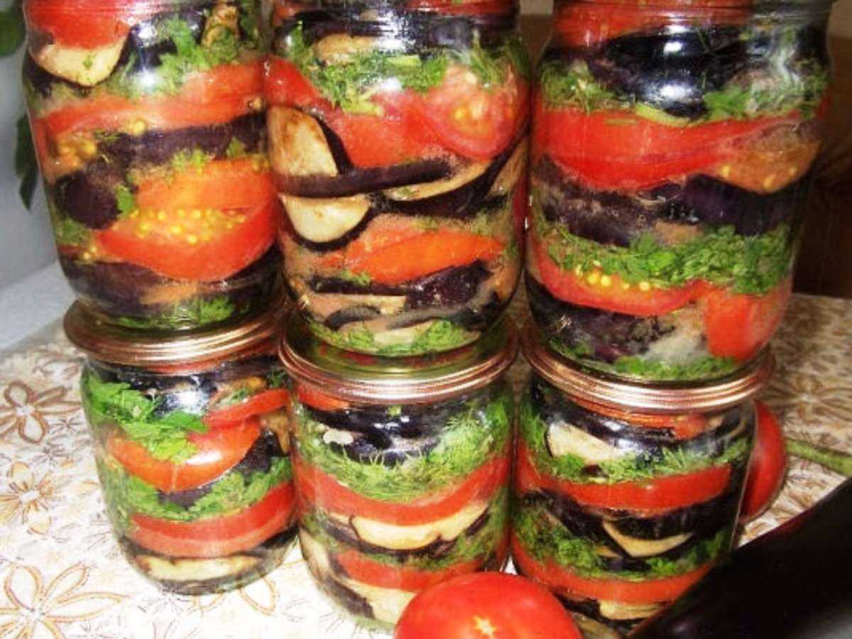 Вкусные салаты с баклажанами и помидорами на зиму: 7 удачных рецептов