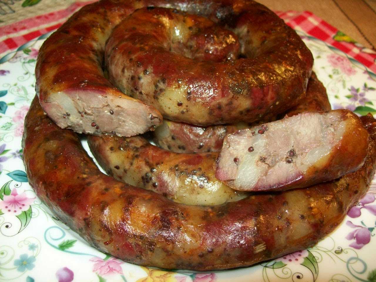 Домашняя колбаса из свинины в кишках, рецепт с фото | волшебная eда.ру