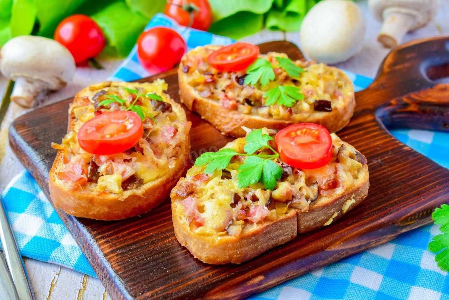 Быстрое приготовление вкусных горячих бутербродов