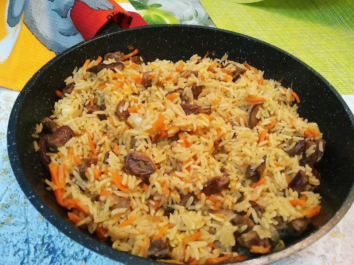 Плов в мультиварке с курицей рассыпчатое блюдо с фото