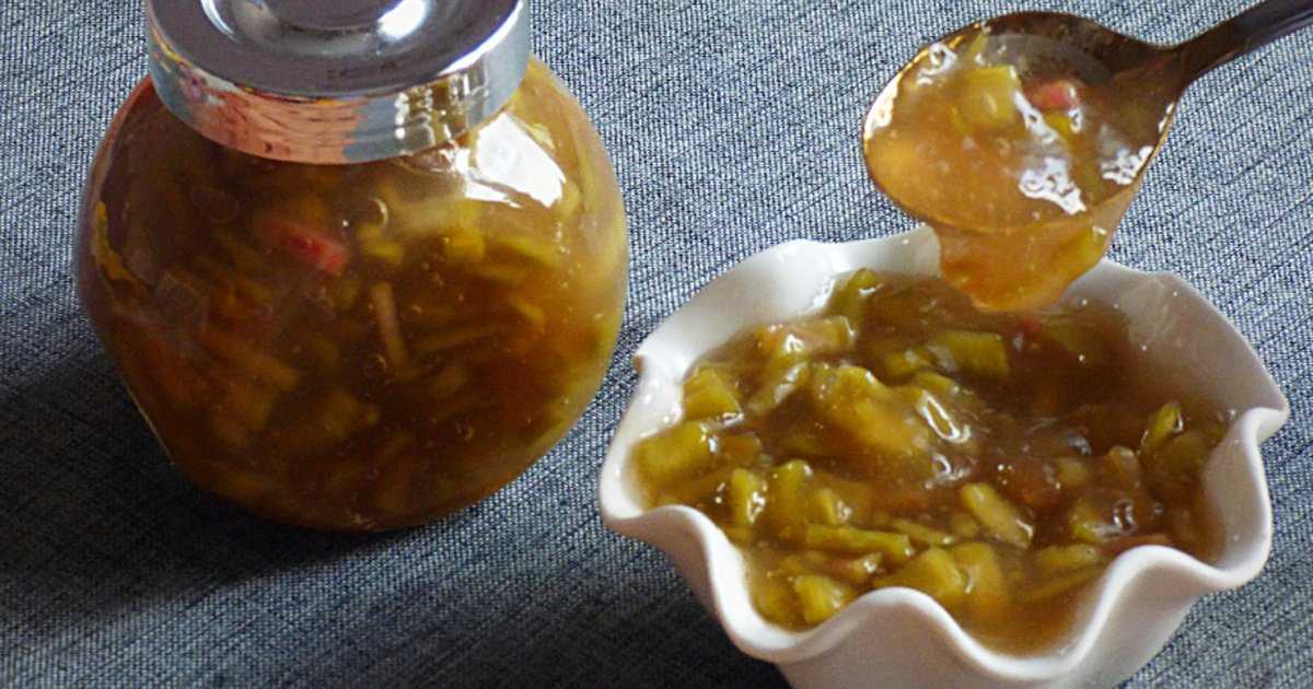 Варенье из ревеня — вкусные рецепты на зиму с апельсином, бананом, имбирем, клубникой