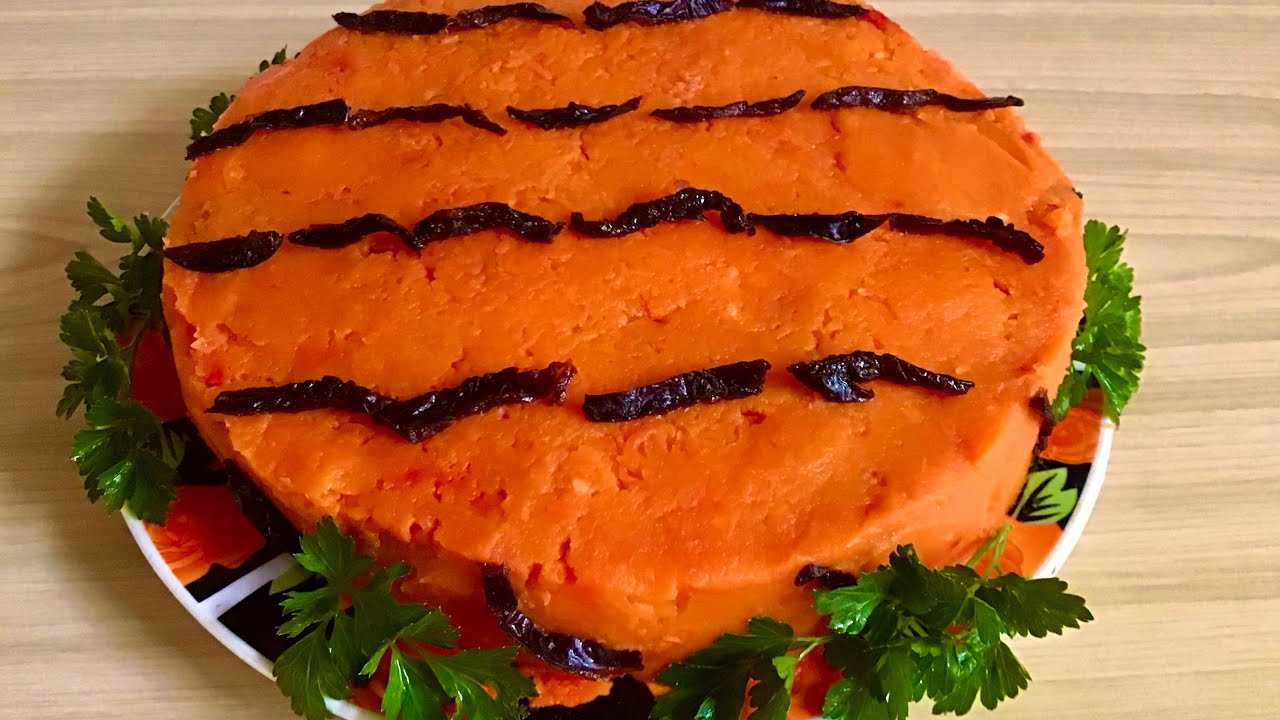 Салаты в виде тигра на новый год 2022: самые вкусные рецепты