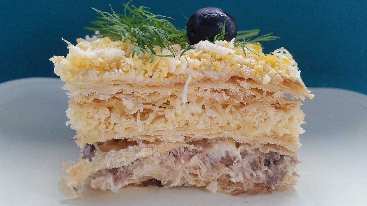 Слоеный торт из коржей Наполеон
