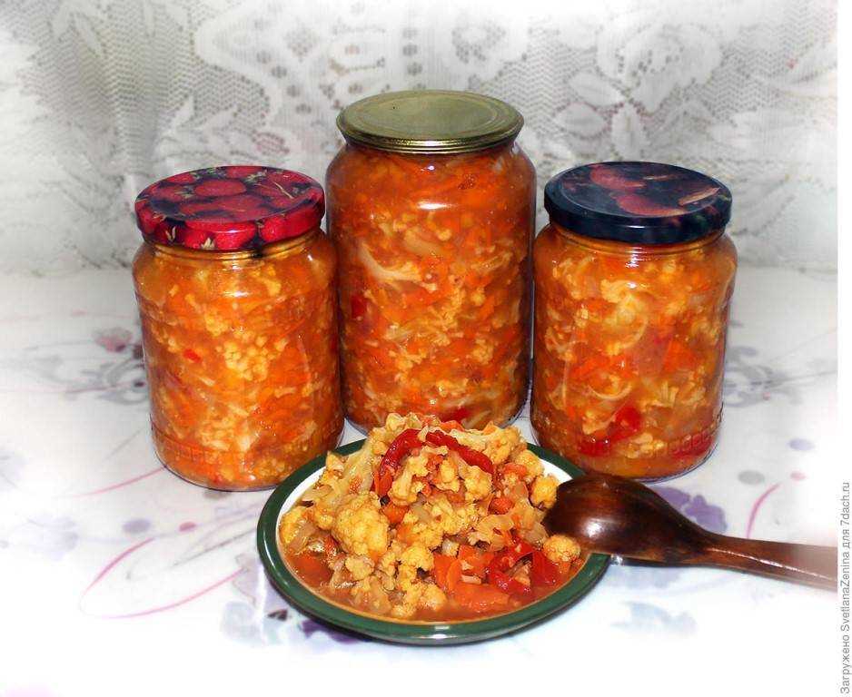 Маринованная цветная капуста на зиму - очень вкусная и хрустящая