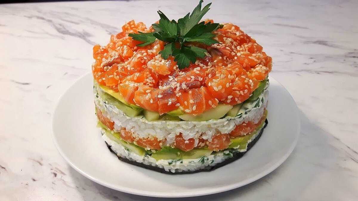 Салат суши слоями с красной рыбой — невероятно вкусные рецепты в домашних условиях
салат суши слоями — невероятно вкусные рецепты пошагово. салат "суши" - суши для ленивых: вкусный, сытный и красивый