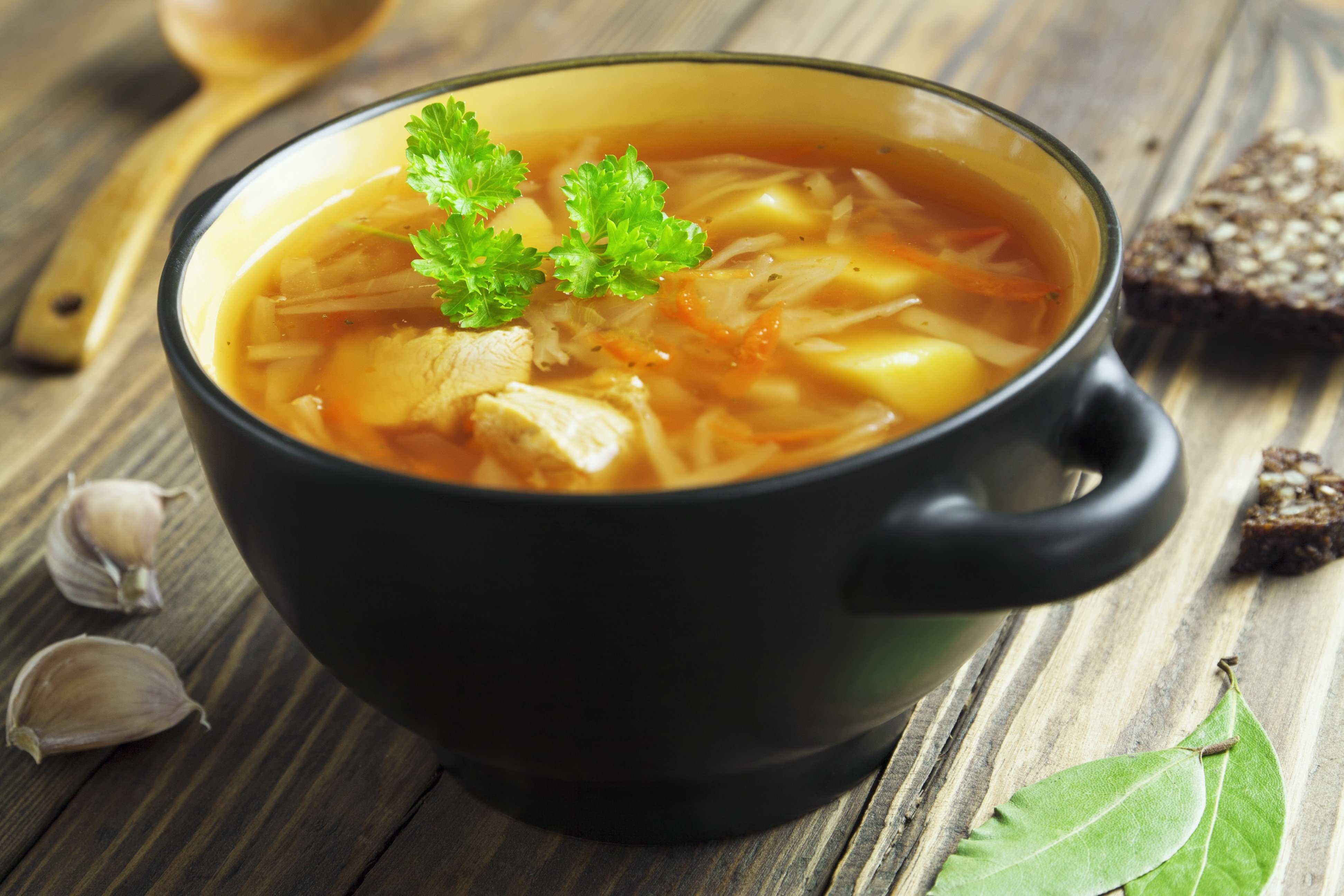 Вкусные щи из квашеной капусты с курицей - пошаговый рецепт с фото