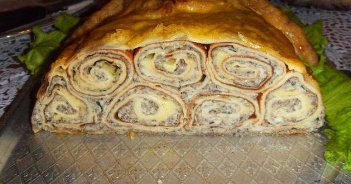 Курица фаршированная блинами, пошаговый рецепт с фото