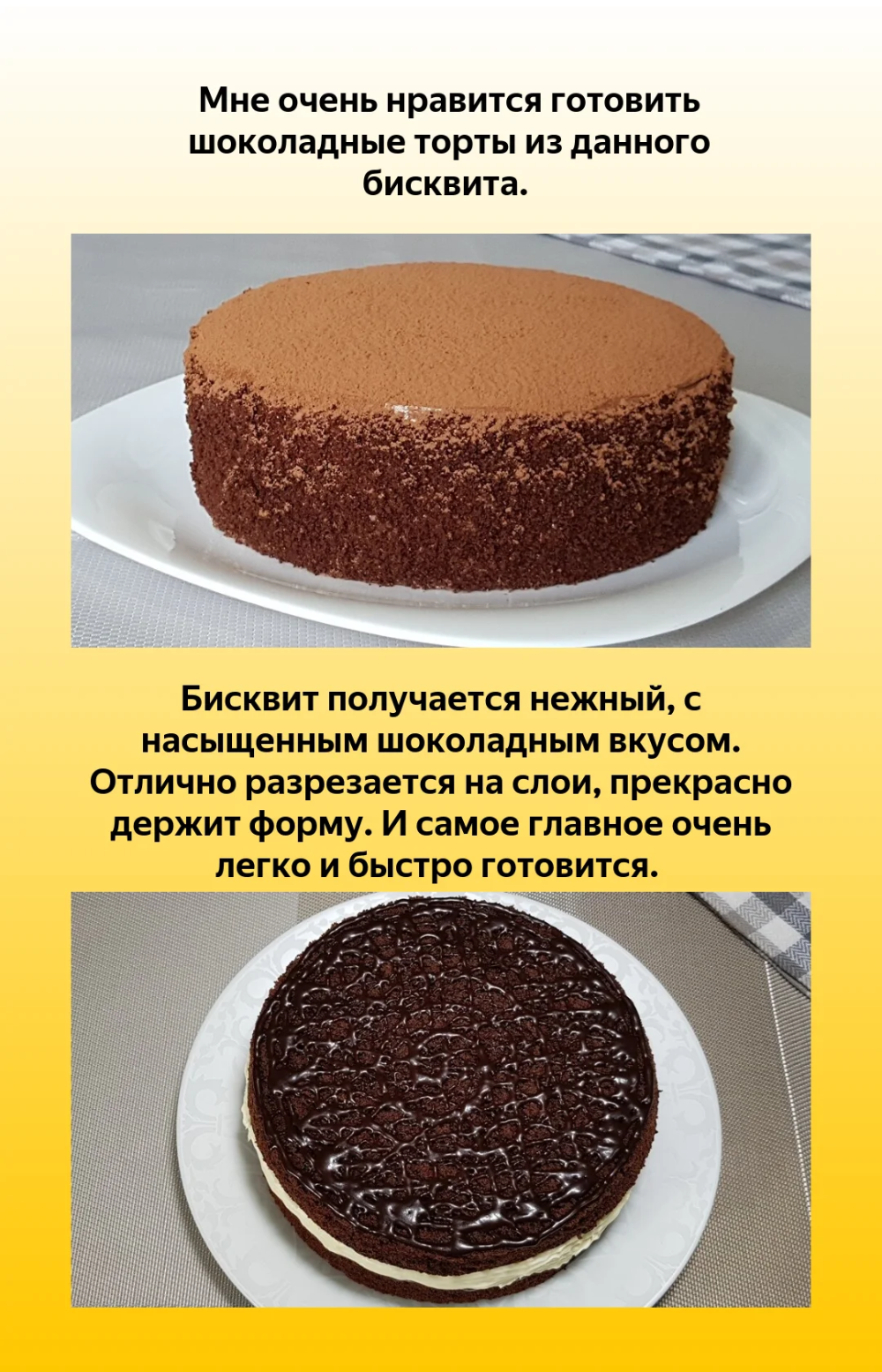 Шоколадный бисквит – 7 рецептов приготовления