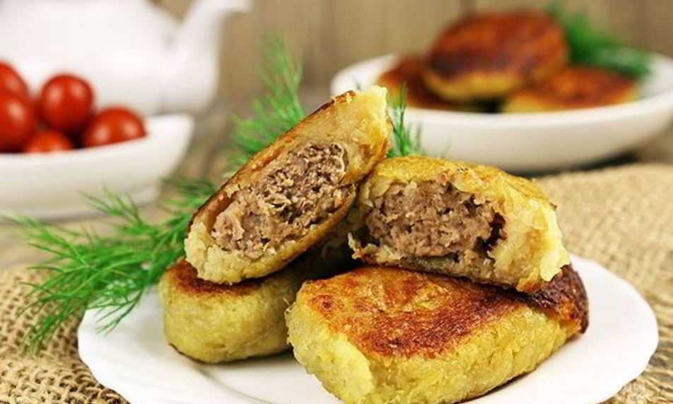 Белорусские колдуны из картофеля с мясным фаршем