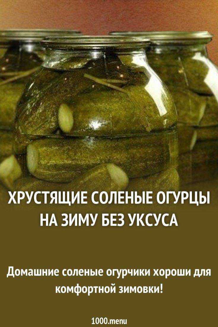 Огурцы соленые на зиму, хрустящие: рецепты в банках для хранения в квартире