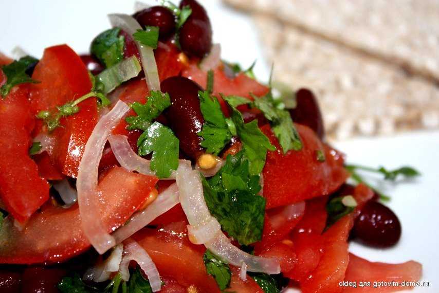 Cалат с фасолью консервированной — 18 простых и вкусных рецептов