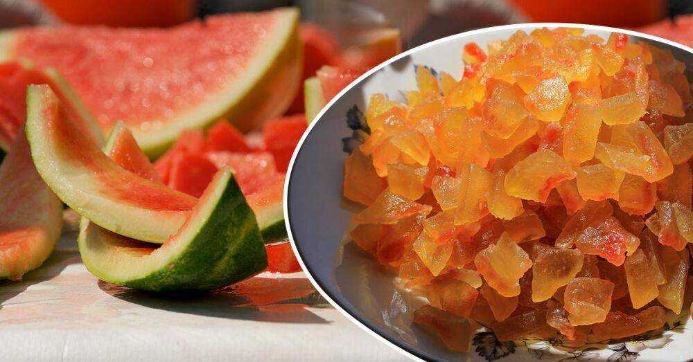 Цукаты из арбузных корок- лучшие домашние рецепты приготовления