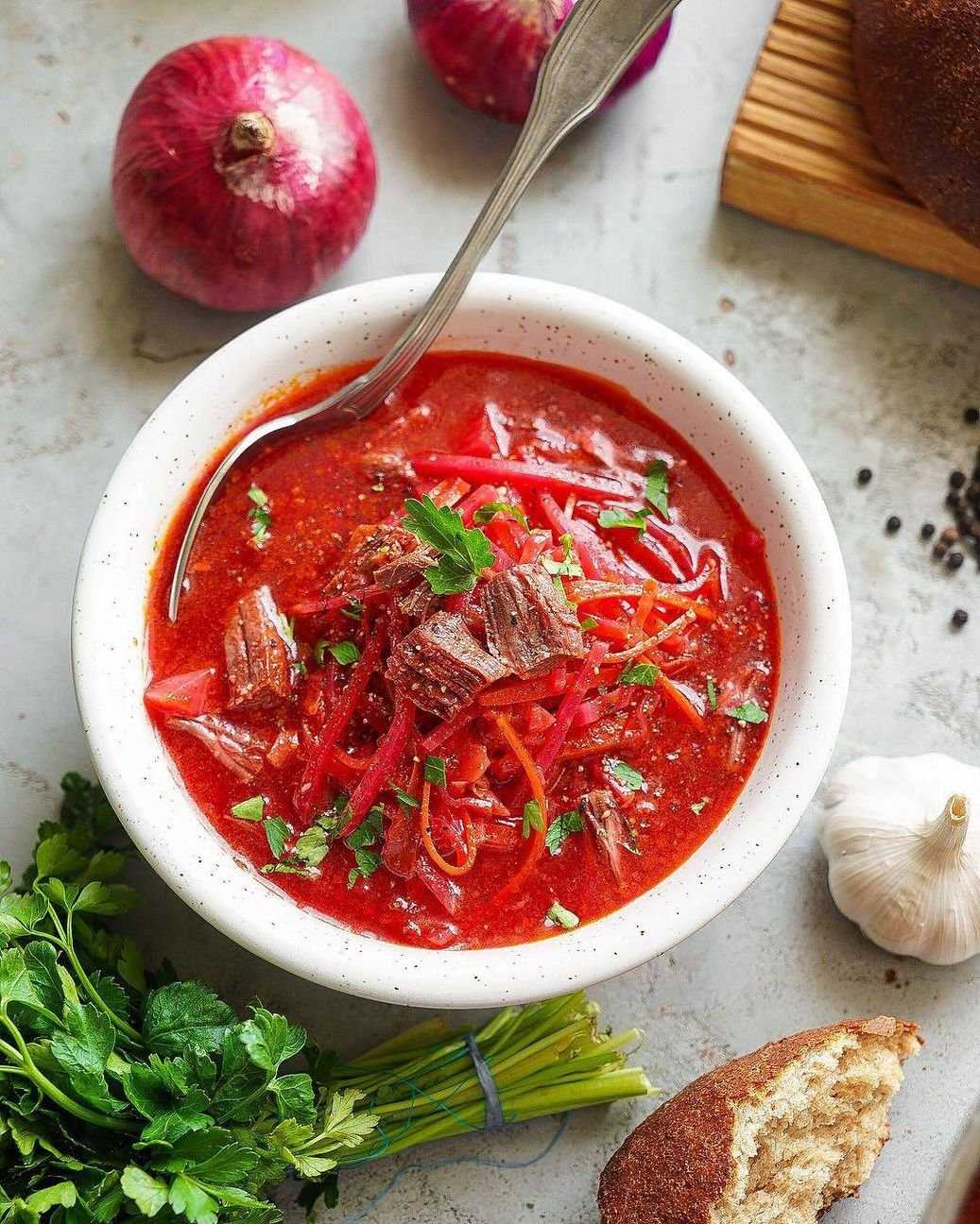 Борщ со свининой классический пошаговый рецепт с фото от копилки кулинара - быстро, просто и очень вкусно
