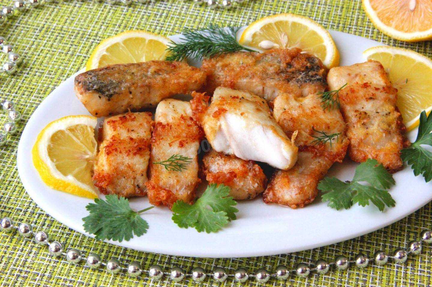 Треска в кляре на сковороде (мучной кляр, сырный, пивной)