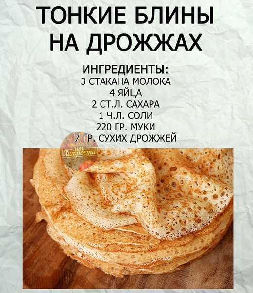 Блины на молоке тонкие с дырочками
