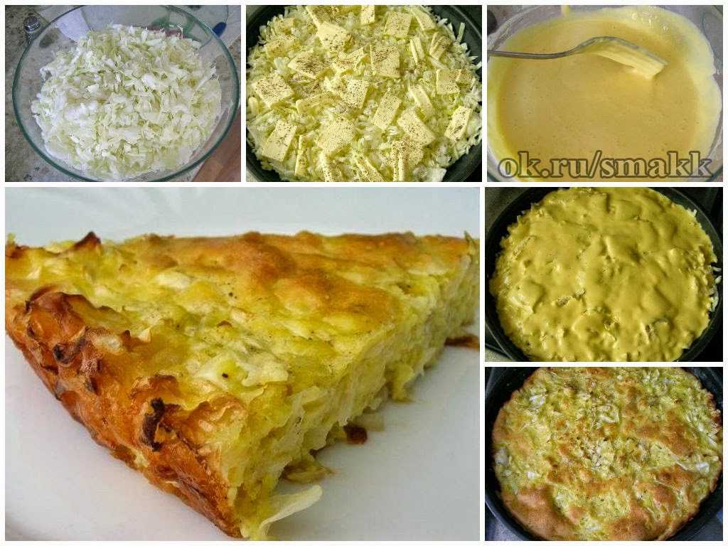 Пирог с капустой в духовке - быстро и вкусно! очень вкусные рецепты