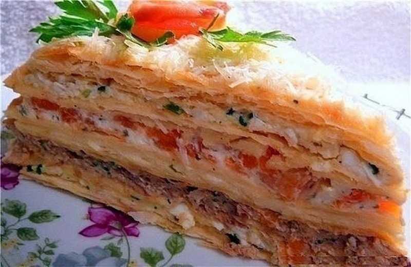 Закусочный торт наполеон: начинки: много рецептов. закусочный торт "наполеон": начинки: много рецептов