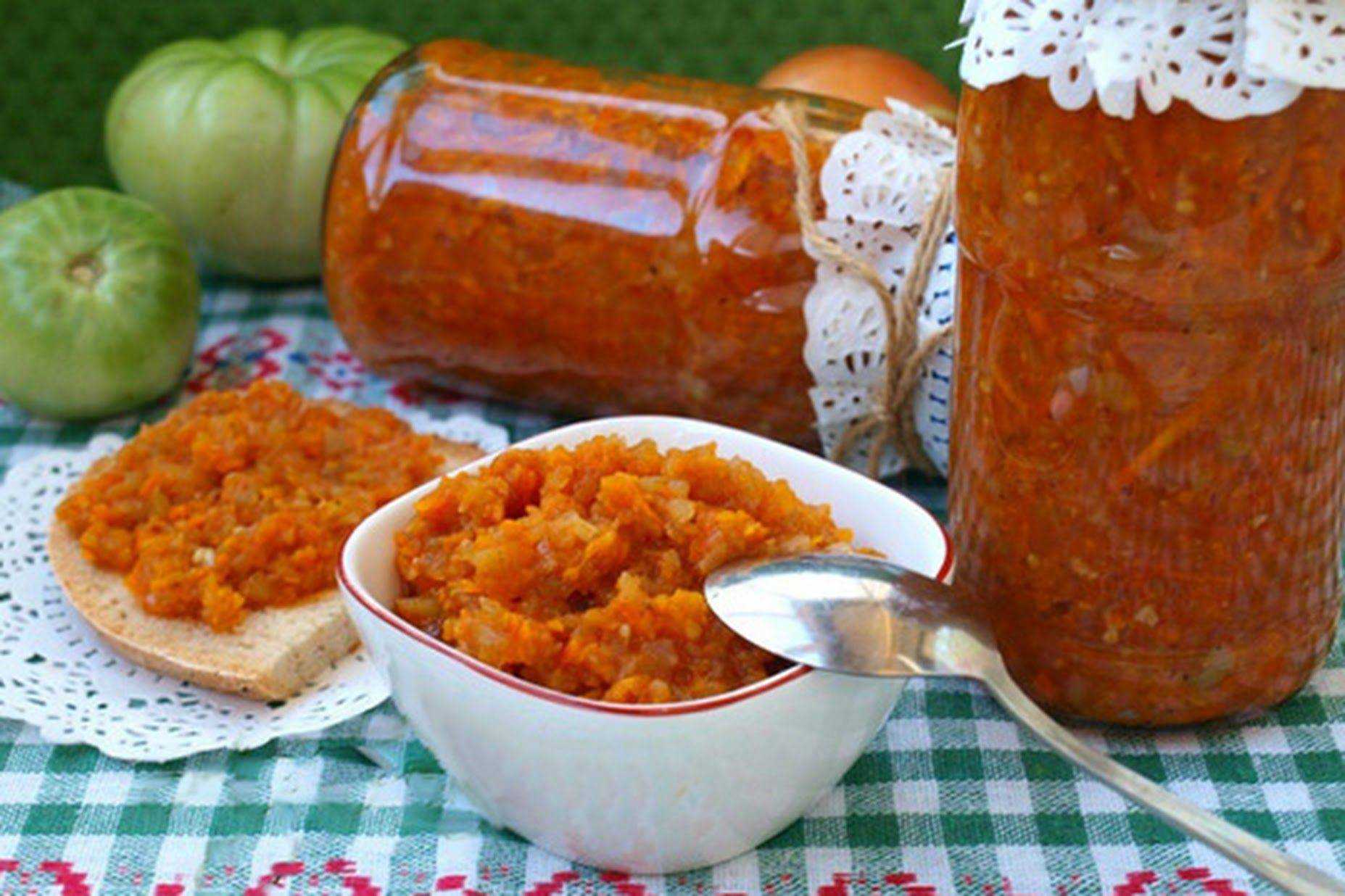 Салат из зеленых помидоров на зиму — 12 очень вкусных рецептов
