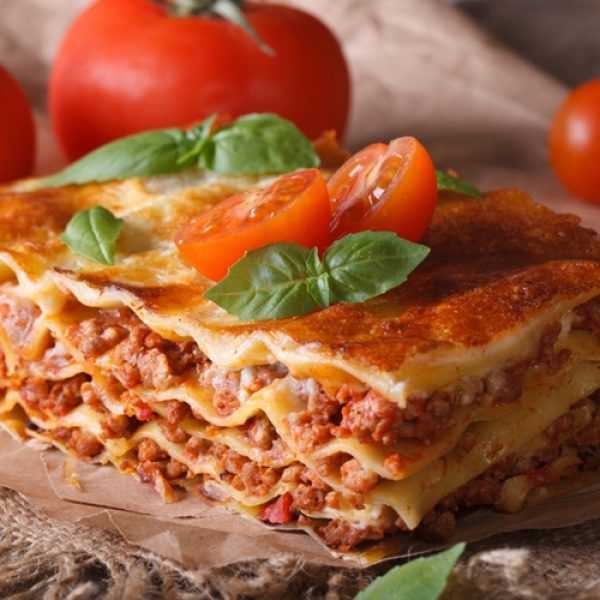 Лазанья с фаршем из готовых листов