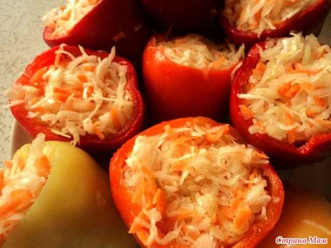Перец фаршированный капустой на зиму: рецепты пальчики оближешь!