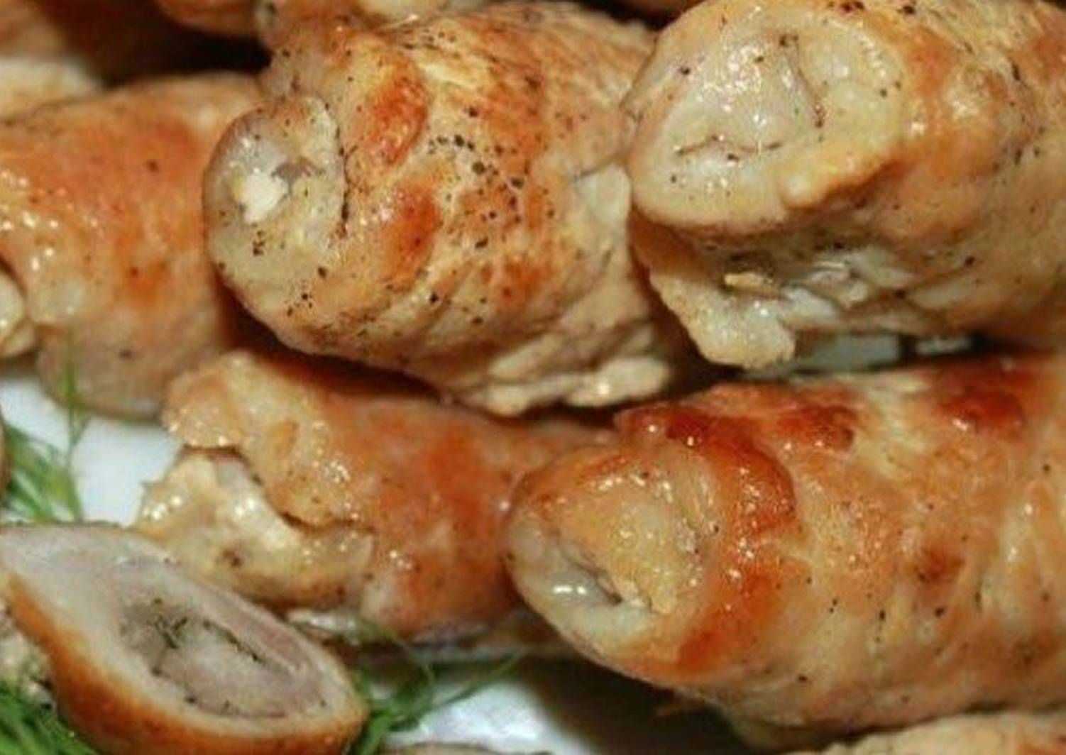Рулетики из свинины